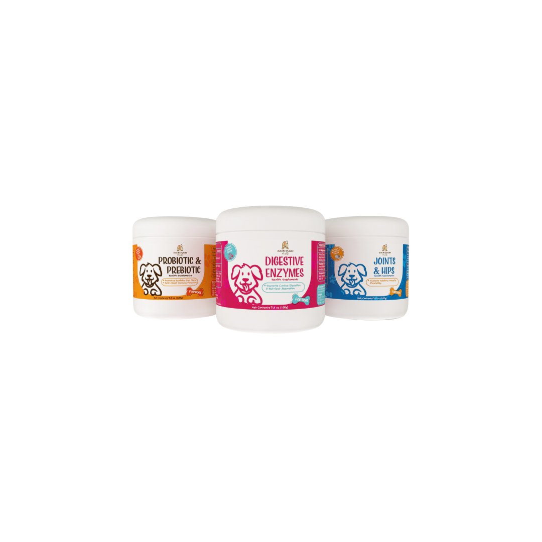 Supplement for Dogs - Digest, Probiotic and Joints - Natural Ingredients - Relieves Discomfort - Made in USA.