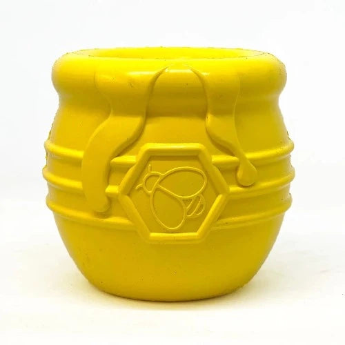 Introducing Soda Pup's Pup-X Honey Pot Treat Dispenser.