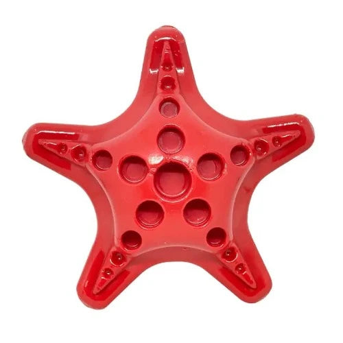 Discover malibudjango's Starfish Ultra Durable Nylon Dog Chew Toy, designed for dogs weighing 15-80 lbs and available in vibrant red. Perfect for interactive play and built to endure even the most aggressive chewers.