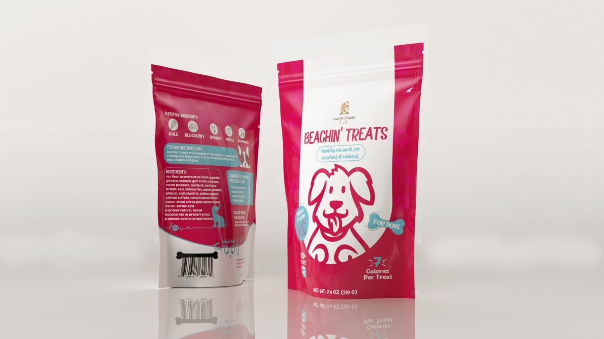 Bacon Flavored Dog Treats with Blueberries & Kale - Nutritious Snack for Big and Small Dogs - Made in the USA - malibudjango