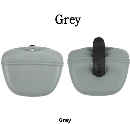 BPA - Free Dog Treat Bag with Magnetic Closure & Secure Clip - malibudjango