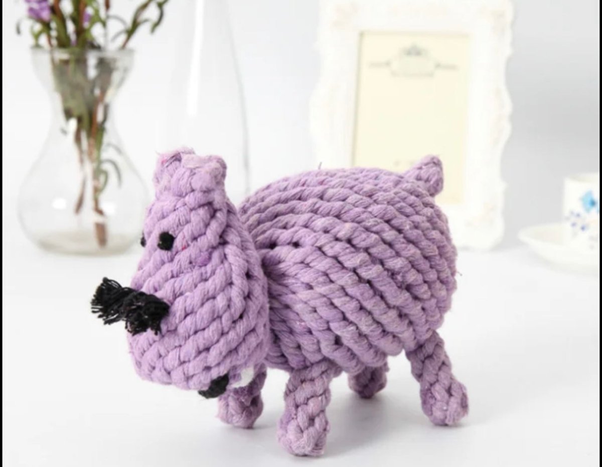 Cotton Rope Animal Chew Toys for Dogs - malibudjango