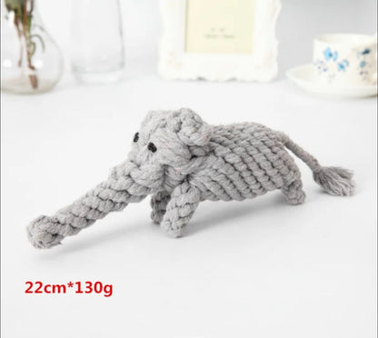 Cotton Rope Animal Chew Toys for Dogs - malibudjango