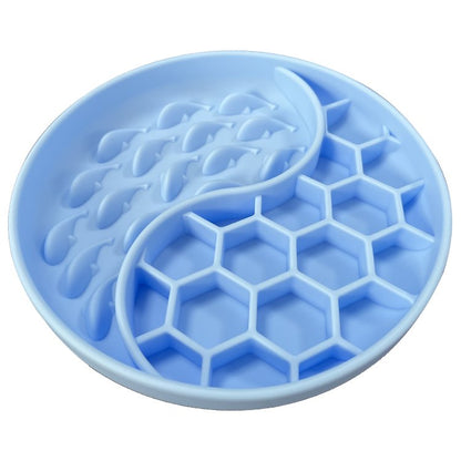 Pet Digestion Aid Feeder Silicone Enrichment Slow - Eating Bowl - malibudjango