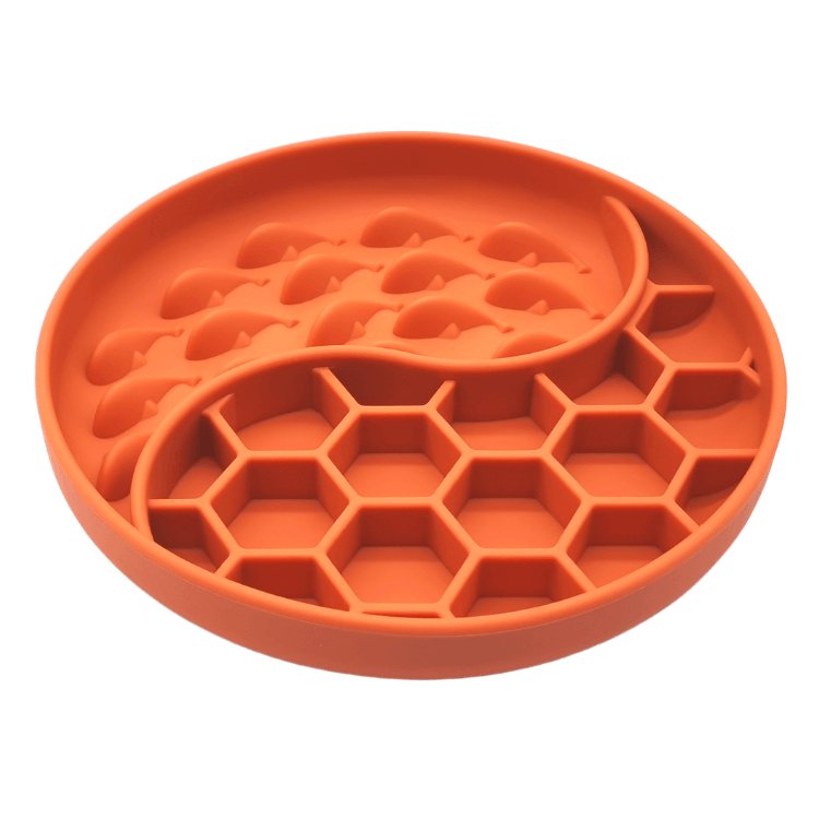 Pet Digestion Aid Feeder Silicone Enrichment Slow - Eating Bowl - malibudjango