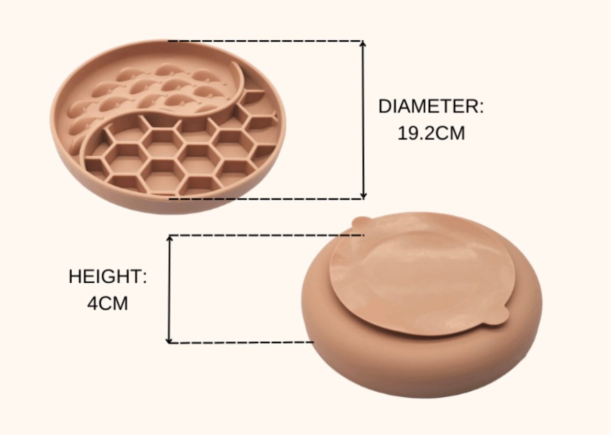 Pet Digestion Aid Feeder Silicone Enrichment Slow - Eating Bowl - malibudjango