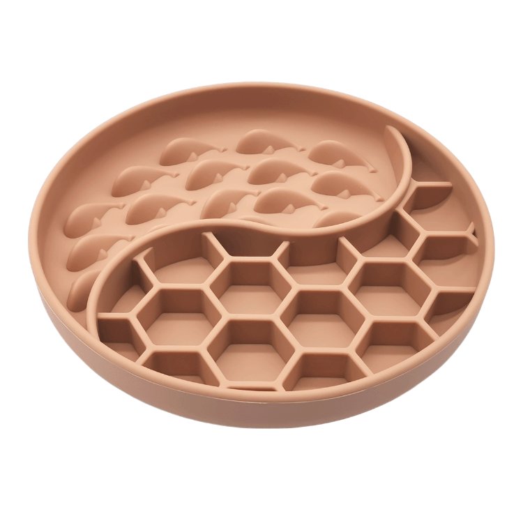 Pet Digestion Aid Feeder Silicone Enrichment Slow - Eating Bowl - malibudjango