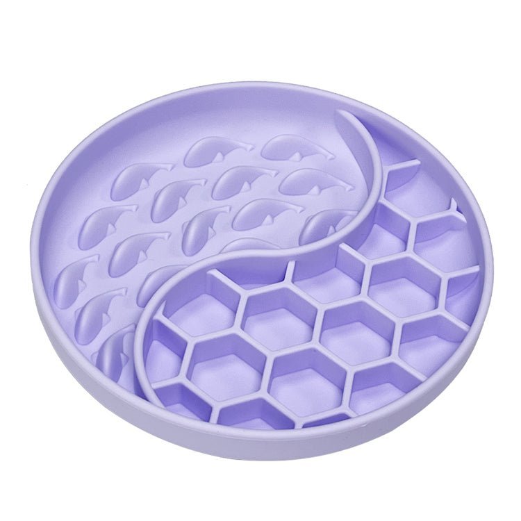 Pet Digestion Aid Feeder Silicone Enrichment Slow - Eating Bowl - malibudjango