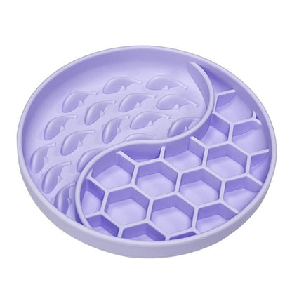 Pet Digestion Aid Feeder Silicone Enrichment Slow - Eating Bowl - malibudjango