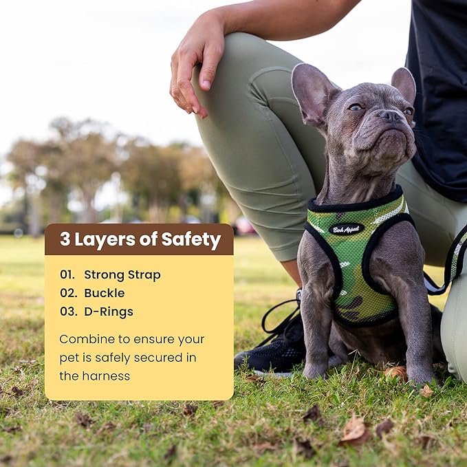 Introducing malibudjango's Reflective No-Pull Dog Harness, featuring a handle and soft mesh lining for your pup's comfort. Available in sizes XS to XXL, it provides both control and convenience.
