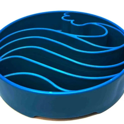 Unveil malibudjango's Wave Design Slow Feeder Bowl for Dogs, crafted to provide enrichment and encourage healthy eating habits.