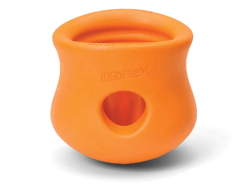 Toppl Puzzle Toy for Dogs - Small Orange: Customizable, Interactive, and Mentally Stimulating - malibudjango
