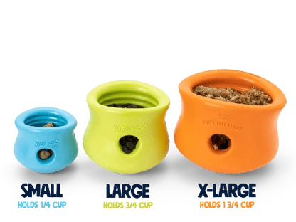 Toppl Puzzle Toy for Dogs - Small Orange: Customizable, Interactive, and Mentally Stimulating - malibudjango