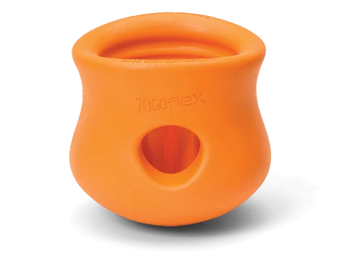 Toppl Puzzle Toy for Dogs - Small Orange: Customizable, Interactive, and Mentally Stimulating - malibudjango