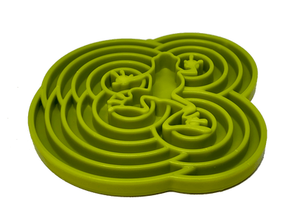 Introducing SodaPup's Water Frog Enrichment Tray, a green slow feeder designed for dogs.